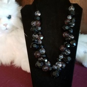NWT Stein Blye black and brown beaded necklace